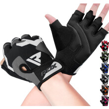 RDX Guanti per sollevamento pesi palestra fitness allenamento antiscivolo protezione del palmo imbottita elasticizzata attrezzatura per allenamen