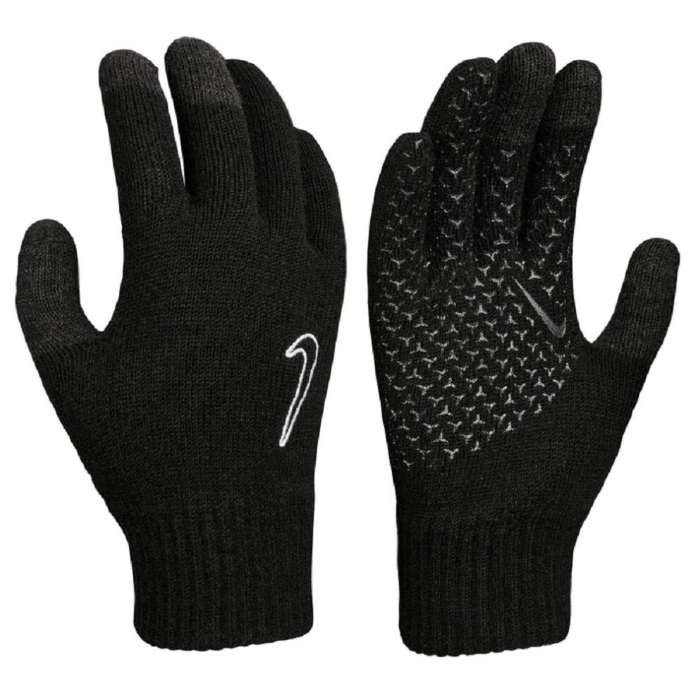 Knitted Tech and Grip Gloves - Black - One Size