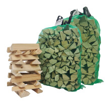 Kiln-Dried Kindling Wood 2 X Bag Eco-Friendly Easy Light Wood Natural Firelighters for Wood Burning Stoves, BBQs, Pizza Ovens, Log Burners