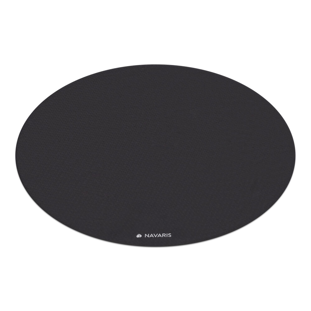 Round Yoga Mat - 120cm Diameter Circular Exercise Mat 0.6cm Thick - Non-Slip Training Mat for Pilates Workout Home Gym Meditation