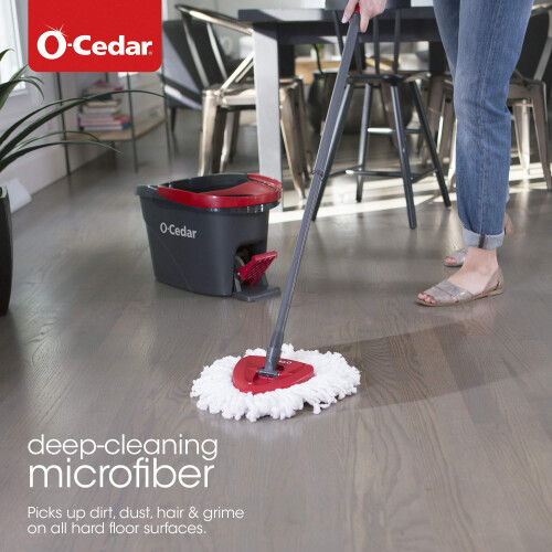 System, Cedar, Easywring + 3 Extra Refills, Spin Mop & Bucket with 3 Extra Refills 1