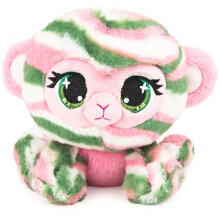Official, P.Lushes Cute Designer Fashion Collectable Pets Olivia Moss Monkey Premium Stylish Stuffed Animal Soft Plush, Green and Pink, 15.2cm Soft