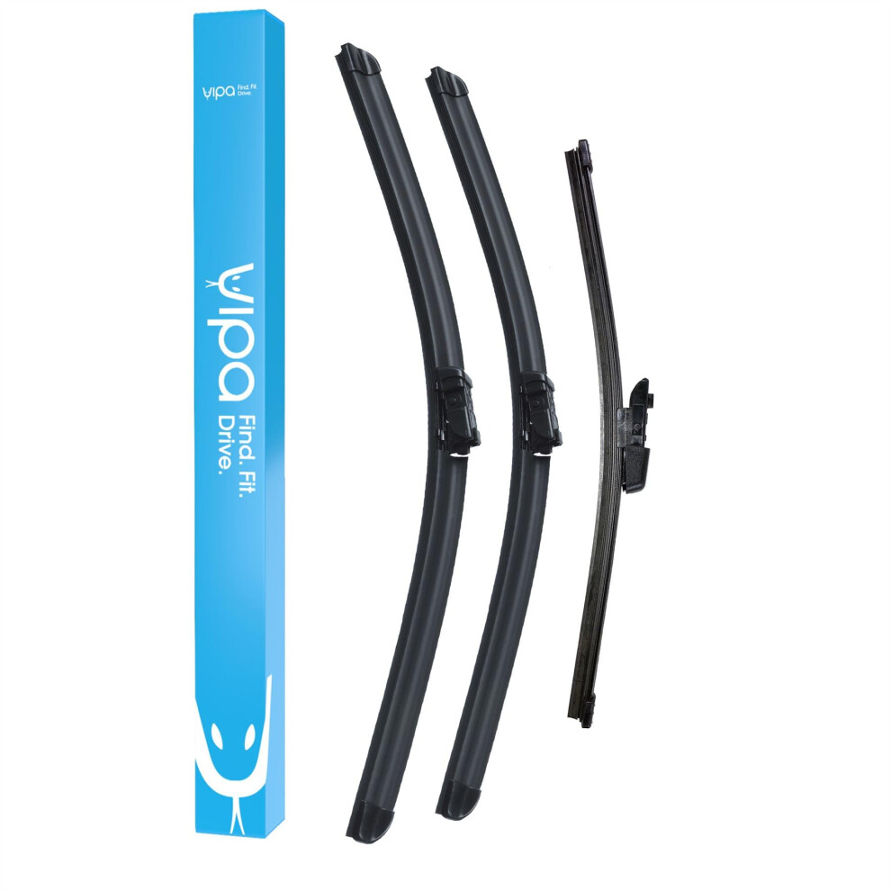 Vipa Wiper Blade Set Fits: Skoda Yeti Suv May 2009 To Dec 2017 5056162286634