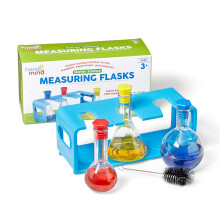 hand2mind Set di Flaconi Graduati per Scienza, Beaker in Plastica per Bambini, Attrezzatura Lab