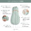 Cocoon Swaddle Sleep Bag 1.0 Tog - Sage - 0-3 Months 5