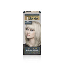 Bblonde Maximum Colour Pearl Blonde Toner - Non Permanent Hair Toner for Pre Lightened & Naturally Blonde Hair, Neutralise Yellow Tones, No