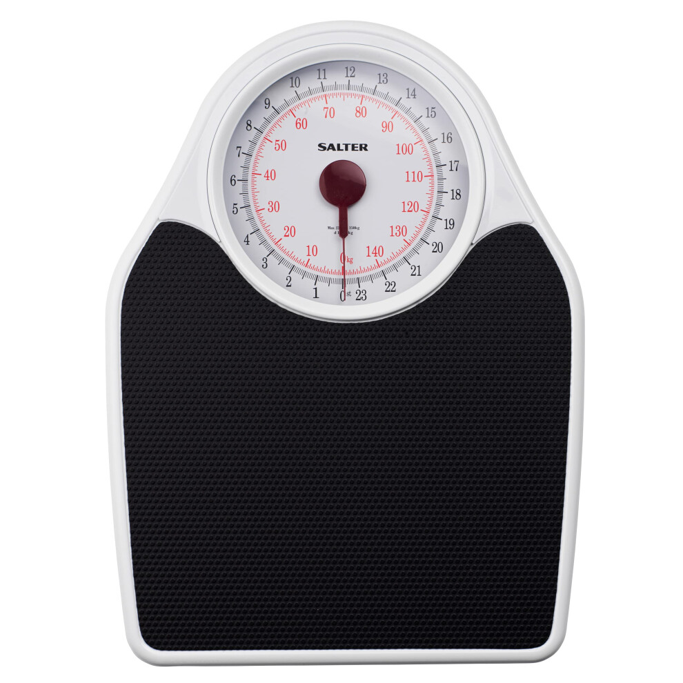 Salter Mechanical Bathroom Scale Doctor Style Sturdy High Accuracy White/Black - Image 4