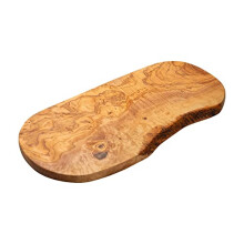 Chopping Board, Natural Olive Wood, Serve or Chop Food, Wooden Cutting Boards, Barbecue Cheese Bread, Handmade (39x18 cm aprox)