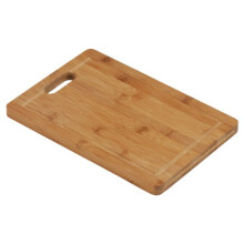 Housewares 1103933 Chopping Board with Handle, 30 x 20 cm - Bamboo Natural