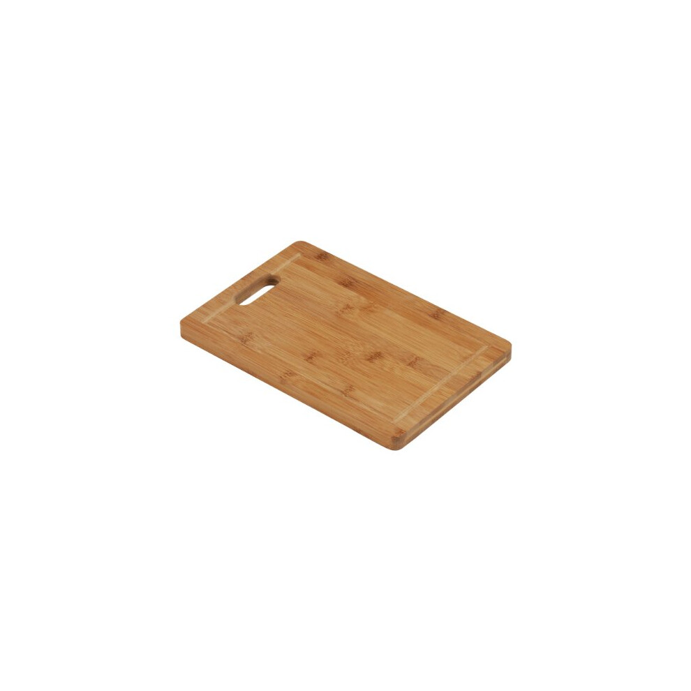 Housewares 1103933 Chopping Board with Handle, 30 x 20 cm - Bamboo Natural