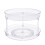 Amazon Clear 2-Tier rotating tray Turntable Organiser, 30.5 cm 1