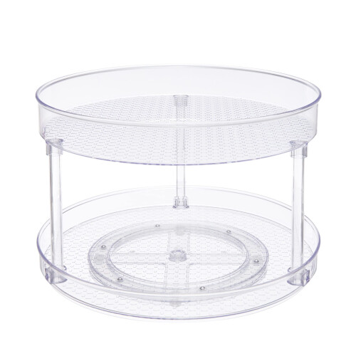 Amazon Clear 2-Tier rotating tray Turntable Organiser, 30.5 cm