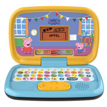 Peppas Learning Laptop - Learning Computer with ABC Keyboard and Various Learning Content with Letters and Words, Numbers, Logic, Games and Music -