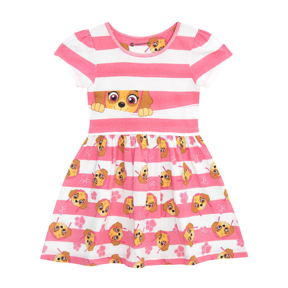Dress | Soft Cotton Girls Summer Dress | Skye Girls' Dresses Age 3 to 4 Years Pink