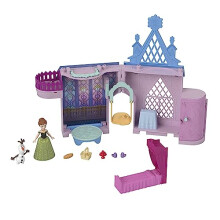 Disney Frozen Storytime Stackers Playset, Anna's Arendelle Castle Dollhouse with Small Doll, Olaf and 7 Accessories, Inspired by Disney Frozen