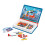 Janod - Magnéti'Book Firefighters - 60-Magnet Educational Game with 18 Model Cards - Children's FSC Cardboard Toy - Develops Dexterity & Creativity - 3 4