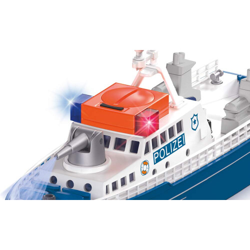 Barca della polizia - SIKU - 5401 - Plastica - Blu/Bianco - Con cannone ad acqua e luce 2