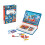 Janod - Magnéti'Book Firefighters - 60-Magnet Educational Game with 18 Model Cards - Children's FSC Cardboard Toy - Develops Dexterity & Creativity - 3 3