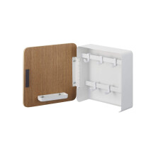 Yamazaki Home Square Magnetic Cabinet Accentered KeyChain Organizer | Stl + tr | Nyckelagring En storlek Ask