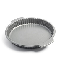 Bakeware Aluminized Steel PFAS-Free Nonstick 28 cm Quiche Pan, Oven Safe, Dishwasher Safe, Grey