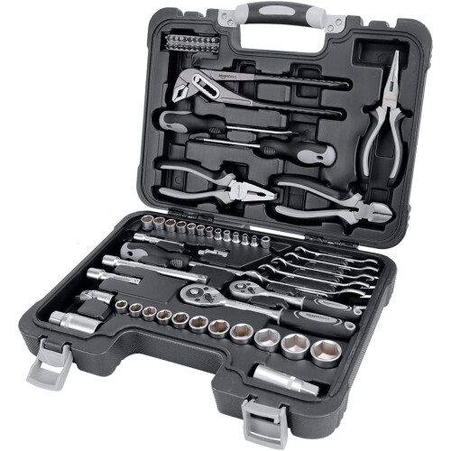 Amazon Household Tool Set, 65 Piece, Black