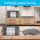 Clothes Storage Bag 6Pack 90L Large Capacity Solution Organizer for Clothes, Duvets, Comforters, Blankets, Bedding with Zip and Clear Window 7
