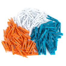 LA033376TQ Clothes Pegs – 100 Pack Indoor/Outdoor Laundry Clips for Washing Line, Garden, Airer, Strong Recycled Plastic Ultra Secure Grip Peg Set,
