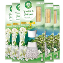 Air Freshener Reed Diffuser, Freesia and Jasmine, Pack of 5 x 33ml
