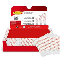 Medium Refill Adhesive Strips, Damage Free Hanging Wall Adhesive Strips for Medium Indoor Wall Hooks, No Tools Removable Adhesive Strips for Christmas