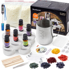 Candle Making Kit, 3 LB (1.36kg) Wax Melt Making Kit, Complete Candle Making Kits for Adults with Soy Wax, 6 Fragrance Oil, 6 Colours Candle Dye,