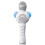 Bluetooth-Karaoke-Mikrofon mit SD-Kartensteckplatz, LED-Beleuchtung, Weiß 2