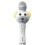Bluetooth-Karaoke-Mikrofon mit SD-Kartensteckplatz, LED-Beleuchtung, Weiß 1
