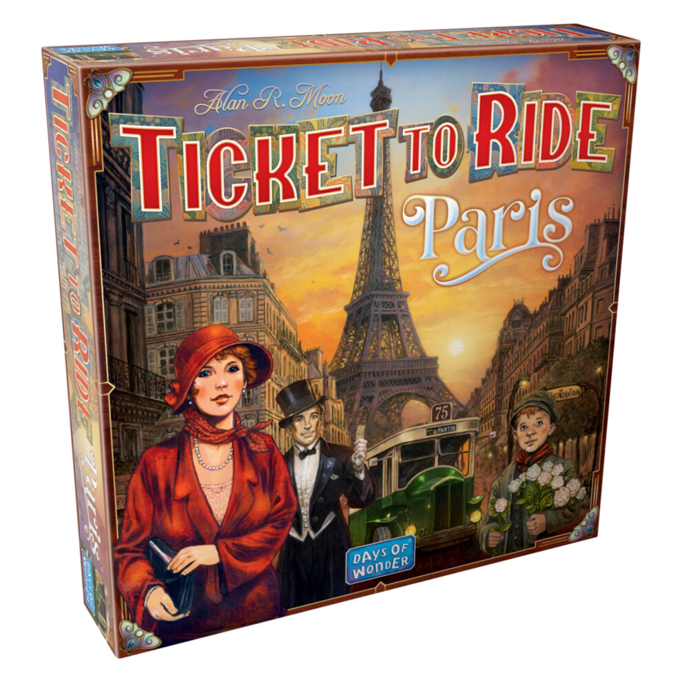 | Ticket To Ride Paris | Board Game | Ages 8+ | 2-4 Players | 15+ Minutes Playing Time