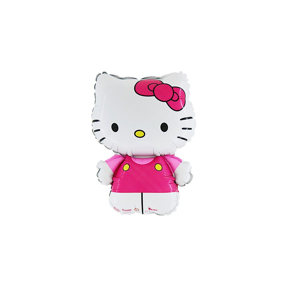 30 Inch Hello Kitty Dressed In Pink Foil Balloon (CS136)