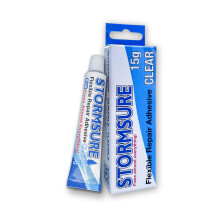 Flexible Repair Adhesive 15g Clear Tents, Boot, Inflatables, Pools, Wetsuits - Strong, Flexible and Waterproof: Ideal for Many Repairs