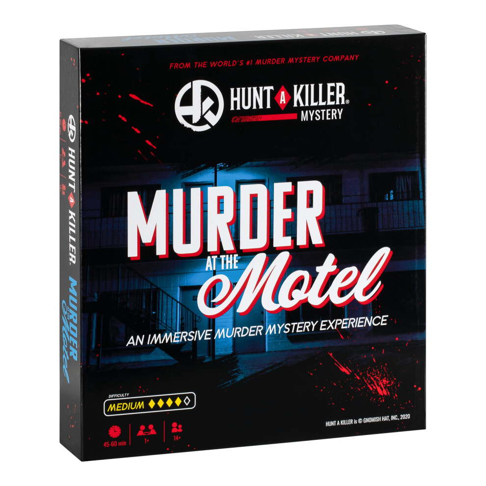 Hunt A Killer Mystery Murder At The Motel An Immersive Murder Mystery Game Use The Realistic Evidence And Documents To Catch The Killer. 1 To 5 Players Age 14+