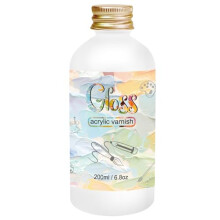 Gloss Varnish for Acrylic Painting,200ml Acrylic Varnish Gloss,Clear Varnish Keeps Paintings from Yellowing, Cracking, and Dust,Maintains