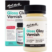 Clay Varnish – 120ml – Gloss Varnish for Polymer Clay and Air-dry Clay – Colourless Clay Glaze with Glossy Effect for Pottery