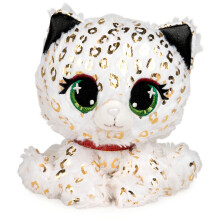 Official, P.Lushes Cute Designer Fashion Collectable Pets 24kt Carti Snow Leopard Premium Stylish Stuffed Animal Soft Plush, Gold Metallic, 15.2cm