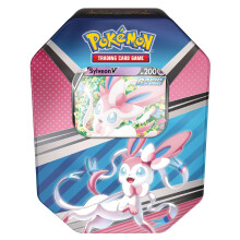 TCG: V Heroes Tin Sylveon (1 Foil Card & 4 Booster Packs)