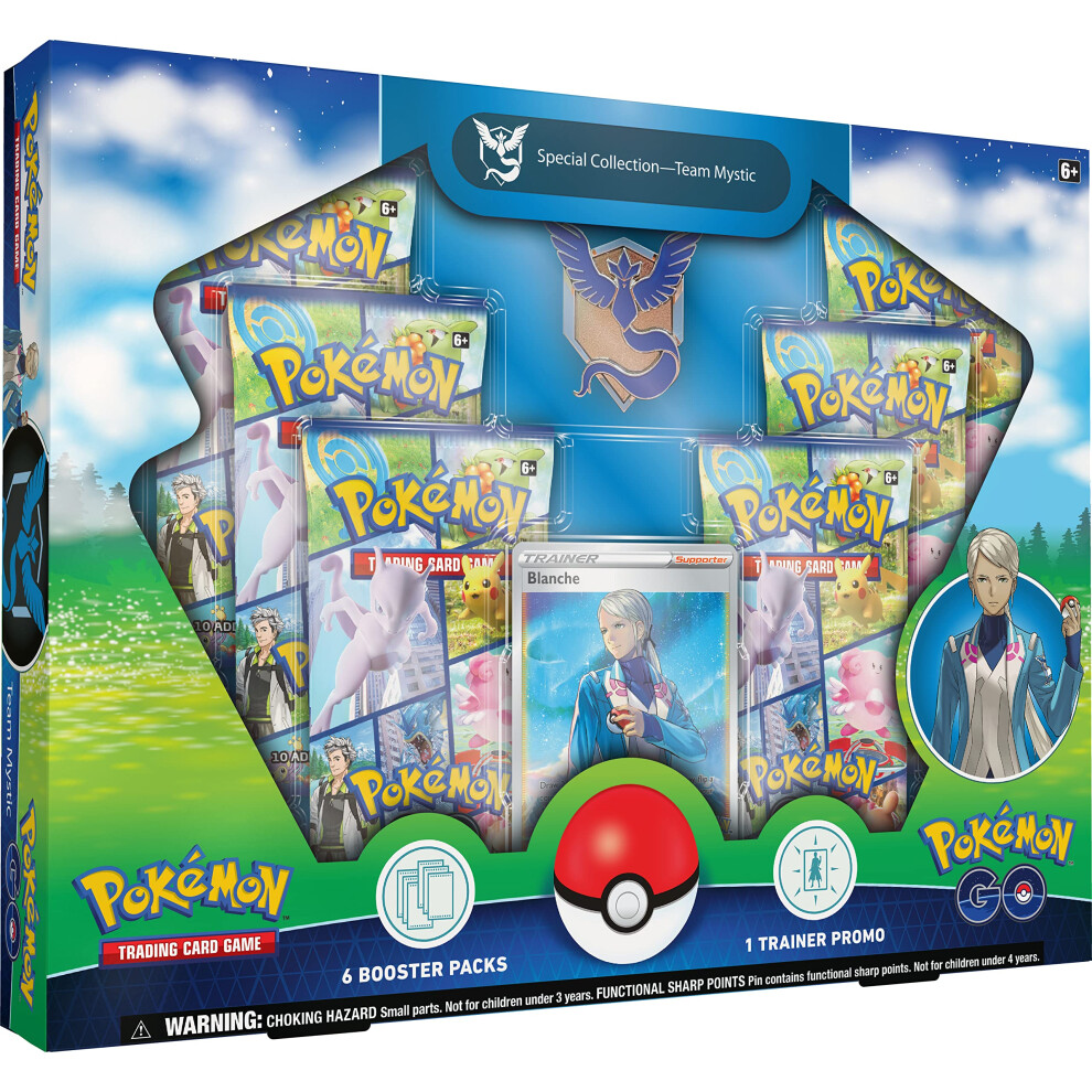 TCG: GO Special Collection - Team Mystic (1 Foil Promo Card, 1 Deluxe pin & 6 Booster Packs)