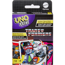 Mattel Games UNO Flip Transformers Kartenspiel f r Kinder, Erwachsene und Familien mit Kartenspiel, inspiriert von den Transformers-Filmen, Ferns