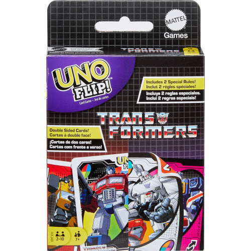 Mattel UNO Flip! Transformers