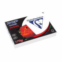 6851C DCP Premium Printer Paper for Colour-Intensive Image Printing, DIN A4, 21 x 29.7 cm, 170 g, 1 Ream of 250 Sheets, Glossy White Painted