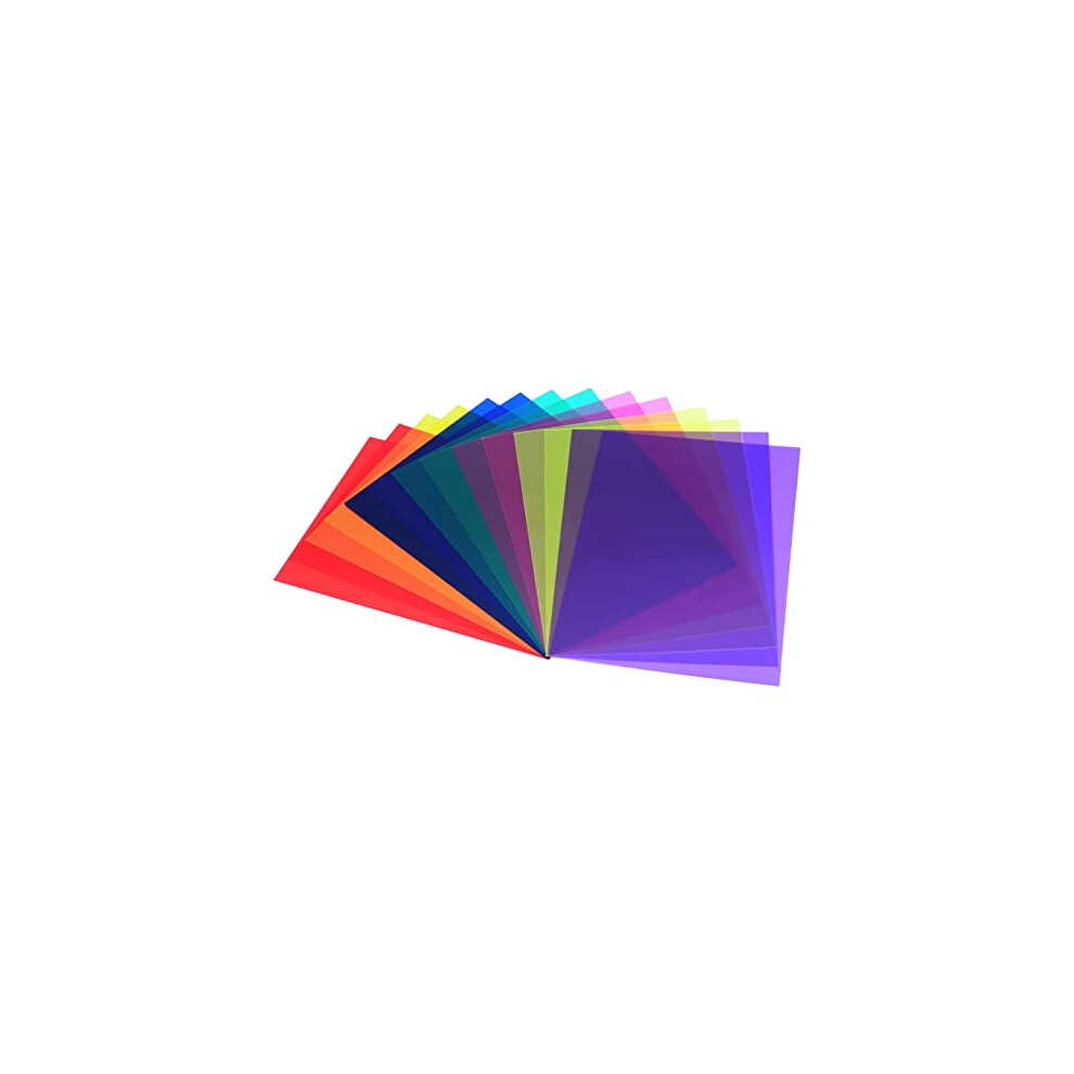 14 Pieces Correction Gel Filter,Transparent Color Ing Film Plastic Sheets, Filters Film With 7 Colors For Photography Flash,29.7X21cm Light 770887394669