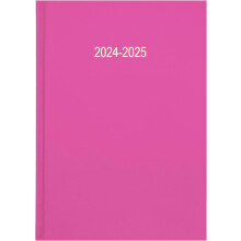 2024-25 A5 Page Per Day Academic/Mid-year Diary - Pink