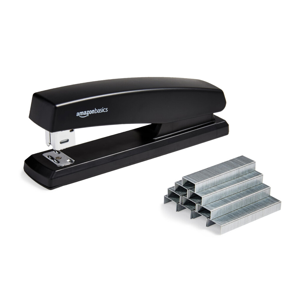 Stapler With 1000 Staples Black