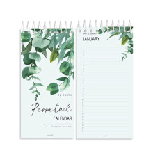 Celebration Calendar planner for Important Dates,V2croft 5 x10 Inch Monthly and Daily Wall Hanging or Desktop Perpetual Journal Convenient to Remember