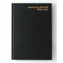 IMPRINT 2024-2025 Academic A4 Diary Week to View Case Bound Mid-Year Diary - Student Teacher Planner Organiser with Diary, Timetable, Term and Notes