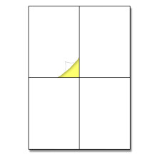 25 Sheets - Large Sticky Labels Stickers White A4, for Boxes/Postage/Shipping - 4 per Sheet, 148.5 x 105mm (A6)